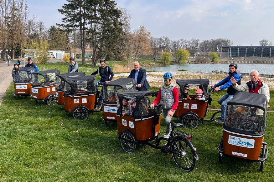 Alsace centrale : Des vélos cargos mis à disposition par l’association Trajets